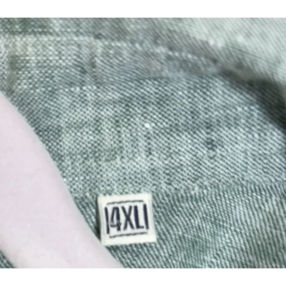 Greek Island Breeze Linen Shirt Mens 2XL XXL Green Lightweight - SIZE‎ NOTE